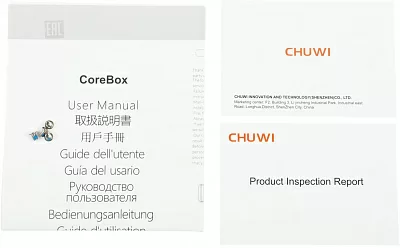 ПК Мини Chuwi CoreBox i7 11390H (1.3) 16Gb SSD512Gb UHDG Windows 11 Professional GbitEth WiFi BT серый