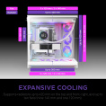 Корпус без блока питания Case NZXT H9 Flow RGB+ 2025 , Midi-Tower, TG, 6x140mm RGB + 1x120mm RGB, 2xUSB-A 3.2 + 1xUSB-C 3.2, E-ATX, ATX, mATX, mITX White (CM-H92FW-P1)
