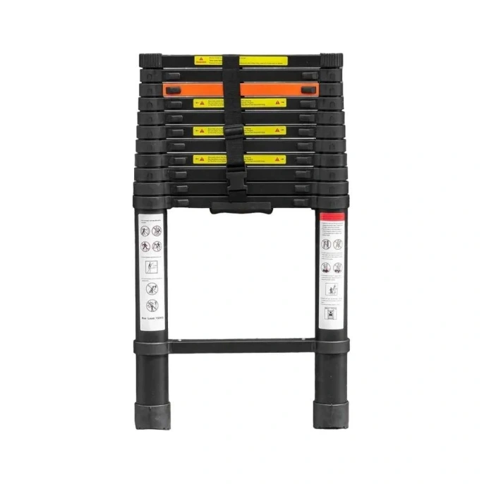Телескопическая алюминиевая бытовая лестница ROCKFORCE 3.5 м RF-UP350