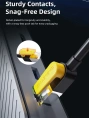 Патч-корд CABLETIME CN70E (CT-CAT7F-PB0.5) 0.5 м, FTP Gigabit Ethernet CAT7, желтый+черный