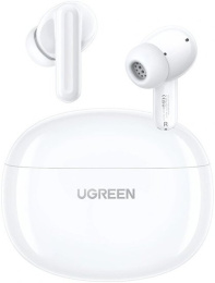 Наушники Ugreen HiTune P3 WS207 (белый) беспроводные, наушники с микрофоном, внутриканальные, портативные, полностью беспроводные (TWS), Bluetooth 5.4, время работы 5.5 ч, с кейсом 28 ч