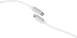 Кабель Deppa Silk 72537,  Lightning (m) -  USB Type-C (m),  1.2м,  3A,  белый