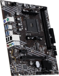 Материнская плата MSI PRO A520M-S Soc-AM4 AMD A520 2xDDR4 mATX AC`97 8ch 7.1 GbLAN RAID+HDMI