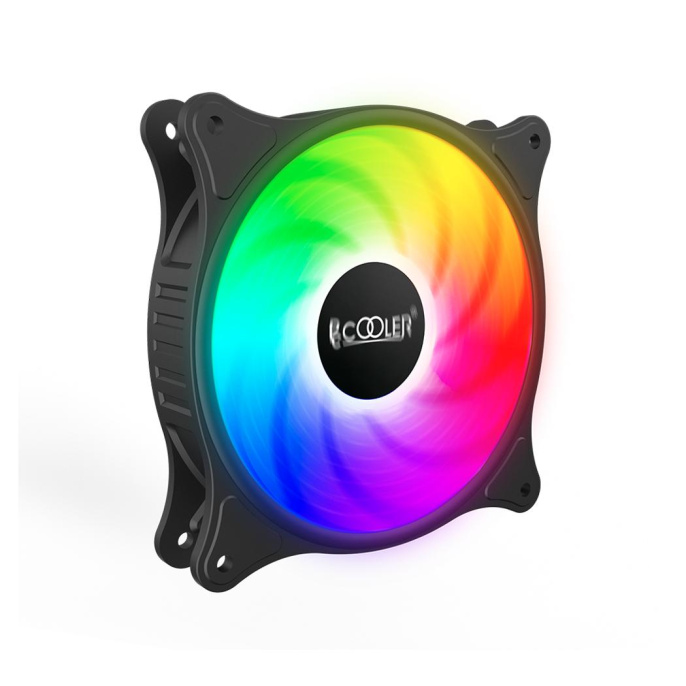 PCCooler FX-120-3 FIXED COLOR FAN 120x120x25mm 3pin+Molex, пит. от мат.платы и БП, 1320 об/мин Retail