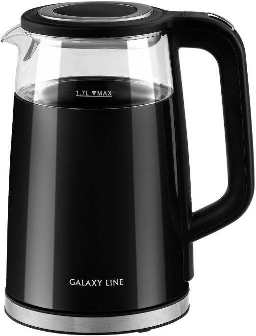 Чайник электрический GALAXY LINE GL 0342, 1.7л, стекло/пластик