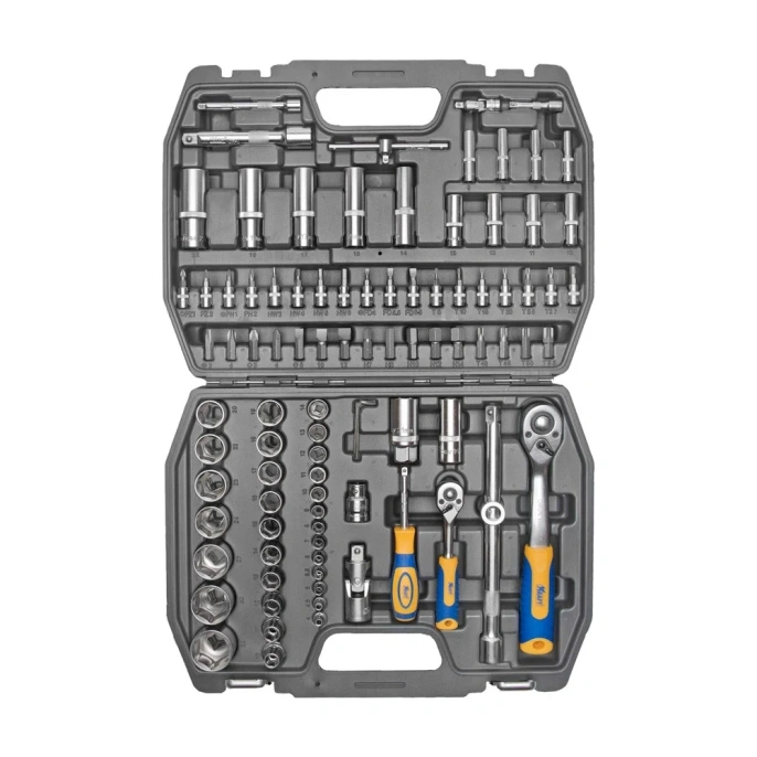 Набор инструмента 1/2 Dr и 1/4 Dr 94 предмета KRAFT KT 700306