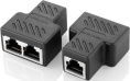 VCOM CT252S Разветвитель RJ-45 8P8C F --2 x 8P8C F ,FTP, ABS пластик, кат. 5e