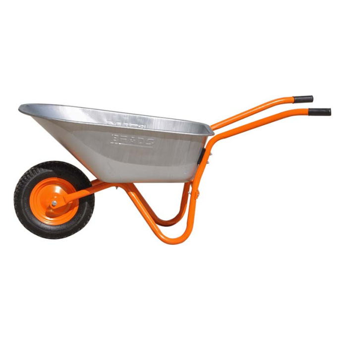 Тачка строительная BRADO 1x150 OPTIMA до 150л, до 250 кг, 1х4.00-8, пневмо , ось 16*125