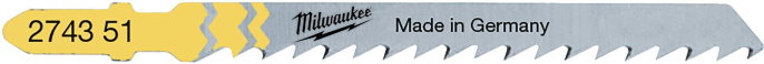 Полотно по дереву T101D (5 шт; 75 мм) для лобзика Milwaukee 4932274351