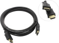 Bion Кабель HDMI v1.4, 19M/19M, 3D, 4K UHD, Ethernet, Cu, экран, позолоченные контакты, 1.8м, черный [BXP-CC-HDMI4-018]