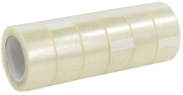 Клейкая лента упаковочная Silwerhof Eco прозрачная шир.48мм дл.40м 38мкм полипропилен спайка упак.:6шт