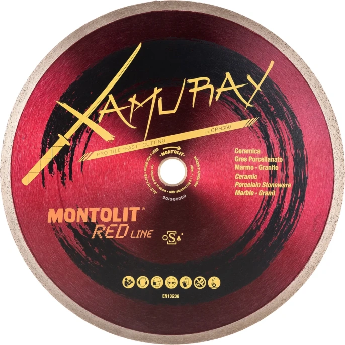 Диск алмазный XAMURAY по керамограниту (350х30/25.4 мм) MONTOLIT CPH350