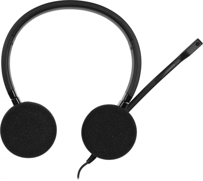 Гарнитура Jabra Evolve 20 UC Duo, для контактных центров, накладные, проводные, черный [4999-829-209]