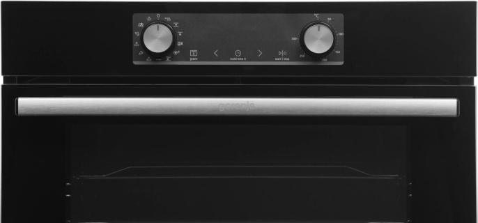 Духовой шкаф электрический Gorenje BOSX6737E09BG,  77л,  дверца с 2 стеклами,  черный