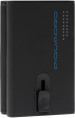 Чехол для кредитных карт Piquadro Urban PP5585UB00R/NGR, кожа натуральная, черный  / серый