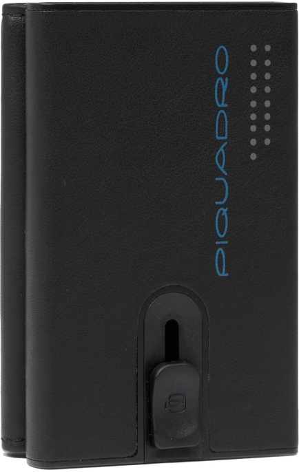 Чехол для кредитных карт Piquadro Urban PP5585UB00R/NGR, кожа натуральная, черный  / серый