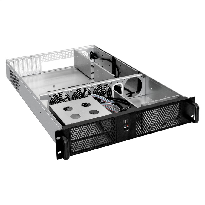 Серверный корпус ExeGate Pro 2U650-08 <RM 19", высота 2U, глубина 650, без БП, 2*USB> EX284960RUS