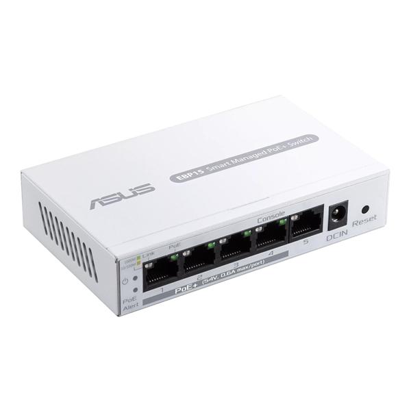 свитч ASUS EBP15//5-Port GbE Smart Managed PoE+ Switch