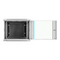 Шкаф телекоммуникационный 19" настенный 9U ExeGate EC-WM-9U.600.G.GREY (19”, 9U, 600x600x500mm (ШхГхВ), передняя дверь закаленное стекло, съемные боковые панели, пыле- и влагозащита IP23, светло-серый RAL 7035) EX298602RUS