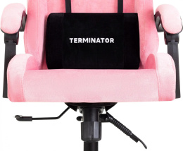 Кресло игровое Knight Terminator розовый Velvet 36 крестов. металл