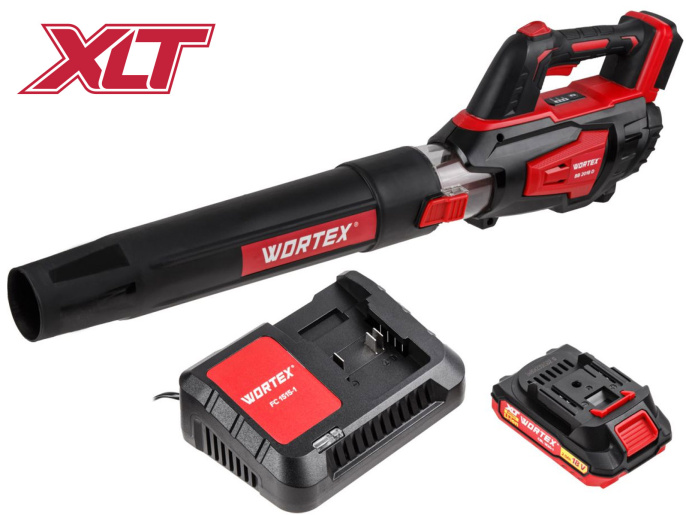 Аккум. воздуходувка WORTEX BB 2018 D ALL1 XLT SET 18 В, 2 Ач акб, макс.объём 570 м куб/ч 1333739
