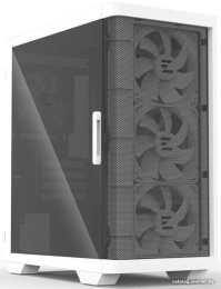 Корпус Zalman M4 Белый материал: сталь, пластик, окно: закаленное стекло, Power, LED Button, Power/HDD LED, MIC, Audio, 2xUSB 3.0, 1xUSB2.0, без БП, 1х3.5''/2.5'', 1x3.5'', 2x2.5"