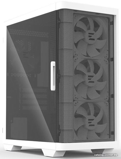 Корпус Zalman M4 Белый материал: сталь, пластик, окно: закаленное стекло, Power, LED Button, Power/HDD LED, MIC, Audio, 2xUSB 3.0, 1xUSB2.0, без БП, 1х3.5''/2.5'', 1x3.5'', 2x2.5"