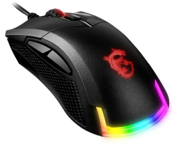 Мышь проводная MSI Clutch GM50, игровая, оптическая, USB, 7200dpi, черный [s12-0401770-pa3]