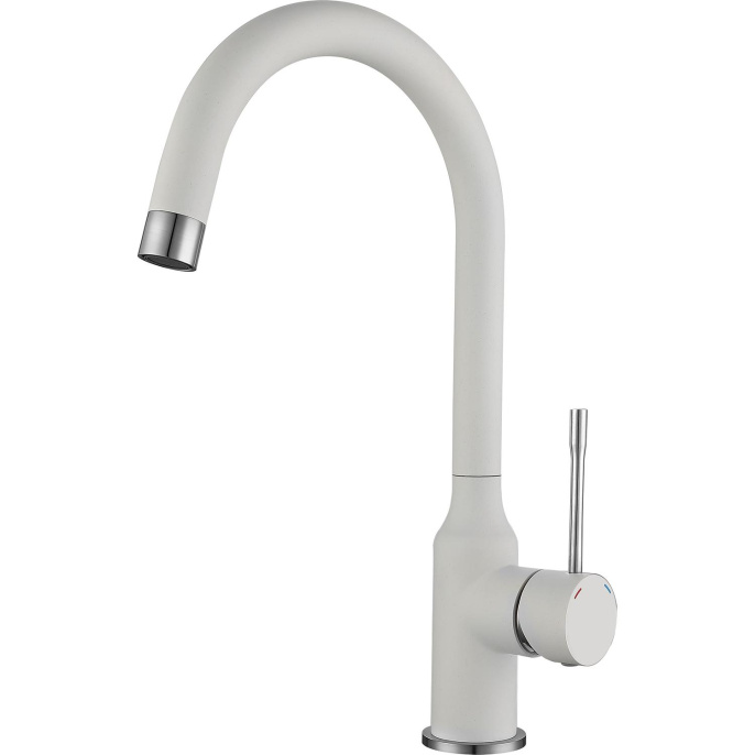 Смеситель RIVELATO Rivelato Смеситель для кухни Garda U-обр. D-35мм, монтаж: вертикально на раковину, материал: нержавеющая сталь, цвет: иней хром 1923502 brina cromo