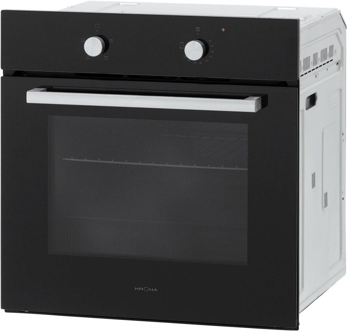 Духовой шкаф электрический Krona Pronto 60 BL G2,  56л,  дверца с 3 стеклами,  черный