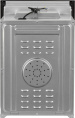 Духовой шкаф электрический LEX EDM 4570 BL,  53л,  дверца с 2 стеклами,  стекло черное