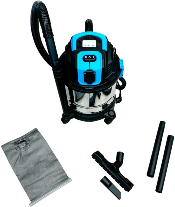 Строительный пылесос TURBOSKY СП-1500/20,  серебристый