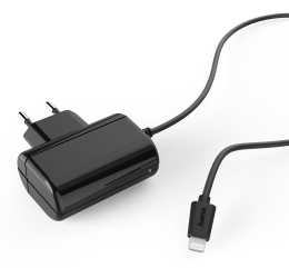 Сетевое зарядное устройство HAMA H-183267, 8-pin Lightning, 5Вт, 1A, черный [00183267]