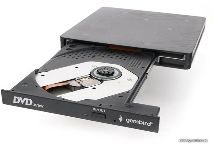 Внешний привод USB 3.0 Gembird DVD-USB-03 пластик, черный