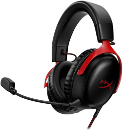Наушники с микрофоном HyperX Cloud III черный/красный 1.2м мониторные оголовье 727A9AA