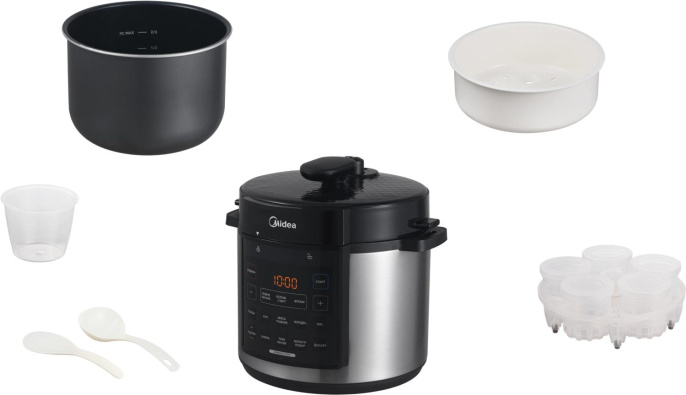 Мультиварка Midea MPC-6042,  1000Вт,   черный