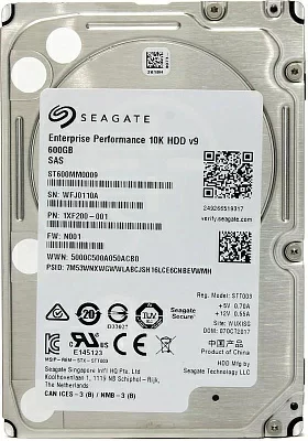 Жёсткий диск HDD 600 Gb SAS 12Gb/s Seagate Enterprise Performance 10K ST600MM0009 2.5" 10000rpm 128Mb