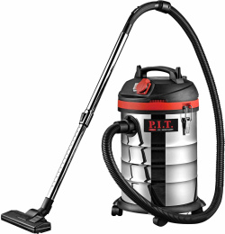 Пылесос P.I.T PVC30-C профессиональный, возможности уборки: сухая, всасывание жидкостей, объем пылесборника: 30 л, потребляемая мощность: 1500 Вт, труба всасывания: телескопическая, длина сетевого шнура: 3 м, нлина сетевого шнур: щелевая, для влажной и с