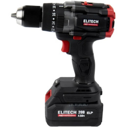 Ударная дрель-шуруповерт Elitech CD 20BL2 E2201.042.02 , 4Ач, с двумя аккумуляторами [205728]