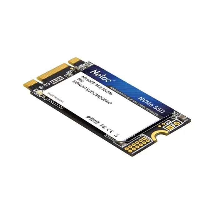 SSD накопитель Netac SSD N930ES 256GB PCIe 3 x2 M.2 2242 NVMe 3D NAND, R/W up to 1650/1260MB/s, IOPS(R4K) 130K/170K, TBW 150TB, 3y wty