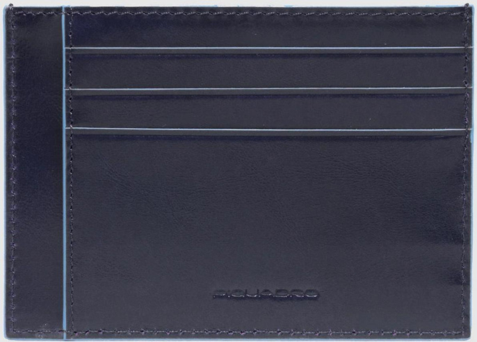 Чехол для кредитных карт Piquadro Blue Square PP2762B2R/BLU2, кожа натуральная, синий
