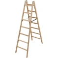Стремянка-Ходули деревянная двусторонняя Алюмет 2х7 ступеней Серия WD1207