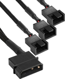 Разветвитель питания для корпусных вентиляторов ExeGate EX-CC-PSU-3xF (Molex/3x3/4pin, все разъемы имеют 2 контакта) EX294791RUS