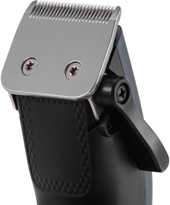 Машинка для стрижки Polaris PHC 0954 синий/черный 9Вт насадок в компл:4шт