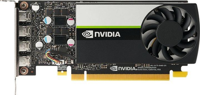 Видеокарта PNY PCI-E 3.0 T1000 NVIDIA T1000 8Gb 128bit GDDR6 1065/10000 mDPx4 HDCP Bulk low profile