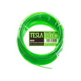 Пластик для 3D ручки TESLA ABS ABS05 зелёный, 10 м 370497