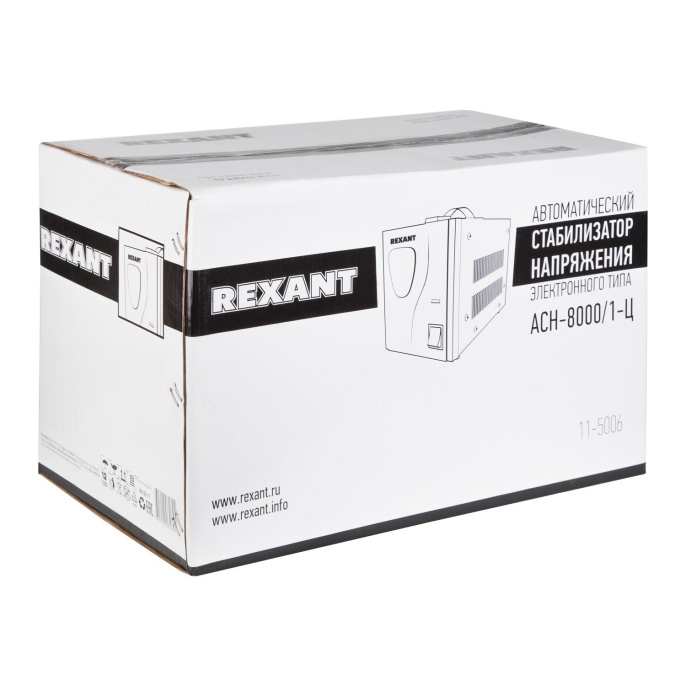 Стабилизатор напряжения Rexant AСН-8 000/1-Ц 7.76кВА однофазный серый 11-5006