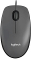 Мышь Logitech M100 Темно-Серый (910-005006) (полноразмерная мышь для ПК, проводная USB, сенсор оптический 1000 dpi, 3 кнопки, колесо с нажатием)