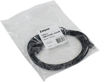 Exegate EX191088RUS Кабель USB 2.0 A-- micro-B 1.8м Exegate