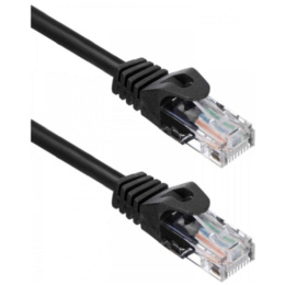 Кабель ACD Патч-корд ACD-LPU5C-10M |ACD-LPU5C-10M| Cat5e UTP 24AWG 4Pair, 7/0.18мм CU Черный, 10м, 741838